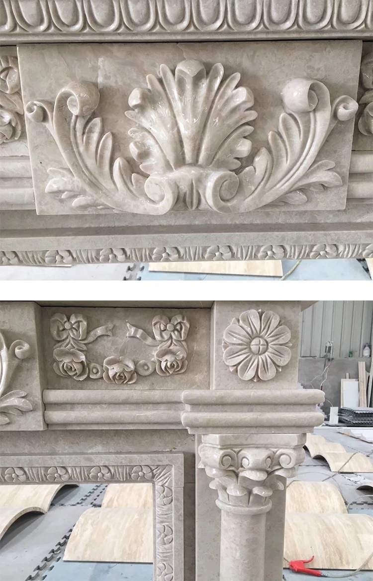 Chimenea De Gas Eléctrica De Mármol Decorativa Para Exteriores,Mantel