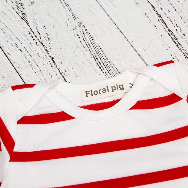 Newborn Baby Boys Clothes Set 2Pcs Christmas Striped T-shirt Top +Deer Pants Autumn Long Sleeve Outfits Girls Clothing Suits (3)