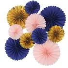 decorations wedding wedding party with high quality hanging Fiesta paper fan deko for wedding Photo Backdrop decorations