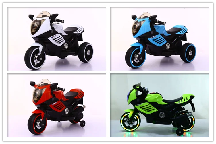 两个闪烁的轮子儿童电动摩托车出售