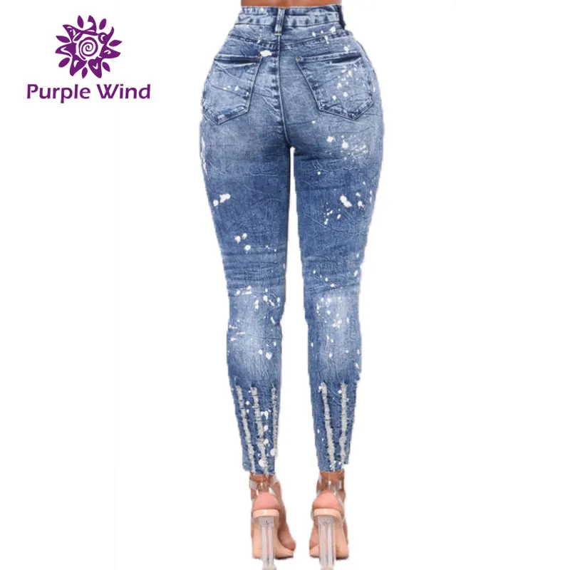 Factory Price Fashion Wash Denim Skinny Brazilian Jeans for Women