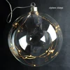 Wholesale glass hanging ball with led light for christmas tree decoration
