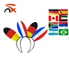Hot Selling Different Country Flag Color Football Fans Headband