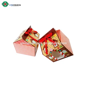 2017 hot sale christmas gift box candy/apple/chocolate paper