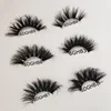 27mm Long Big Dramatic Fluffy Mink Fur Eyelash 100% Real Wholesale 6D 3D Mink Eyelash with Private Label