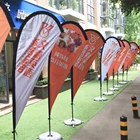 Outdoor Beach Flag stand for Sport Events Beach Banner, custom flag pole