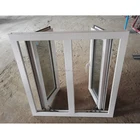 White color plastic french casement windows