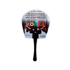 Eco-friendly Pp Custom Shaped Handle Adversting Mini Fan Plastic Hand Fan