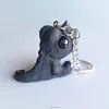 3d custom made animal shape keyring resin dinosaur keychain