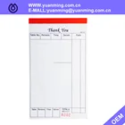 High Quality Hotel Restaurant Ordering Check Restaurant Menu Printing