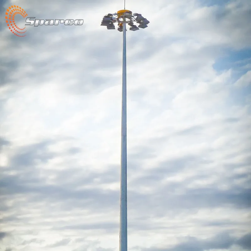 High Quality High Mast Light Stainless Steel High Mast Light Pole With