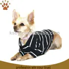 Black stripe Pet dog golf polo shirt clothes