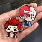 Custom epoxy coat or double board hologram printed badge Clear anime Acrylic Pin