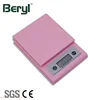 High Quality MAX 5Kg Black Light LCD Play Food Digital Kitchen Scale Pink