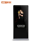 Highly stable 55 inch kiosk 1080p full HD floor stand lcd digital signage player