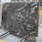 Black cosmic granite slabs for hotel lobby wall cladding