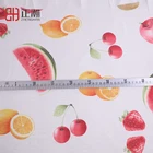 Good Quality Fruit printed polyester stock room curtain fabric for curtain