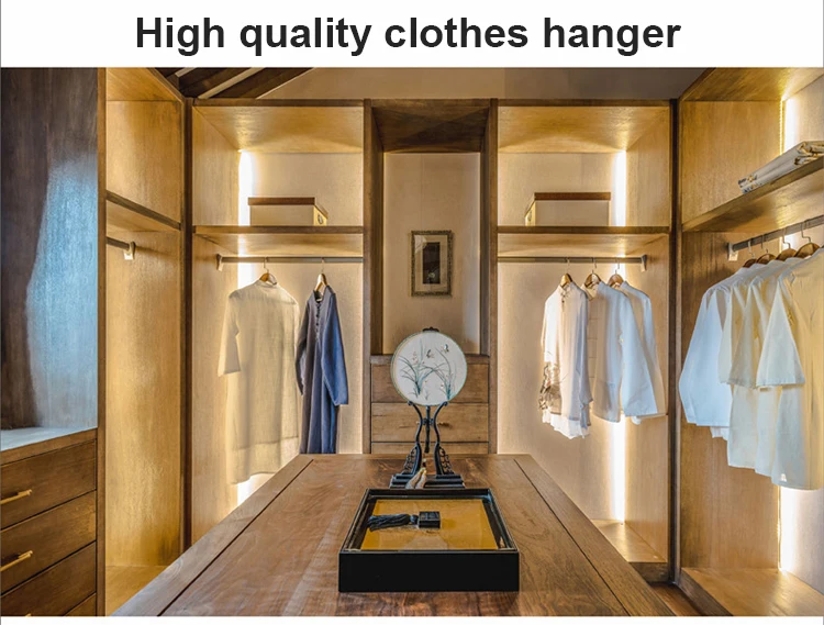 Hot sale custom white wooden coat pant cloth hanger with gold hook