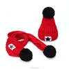 Made in china wholesale kids knitted hat and scarf set