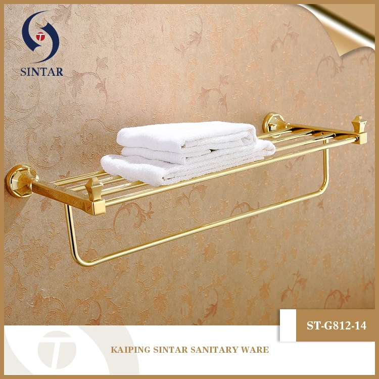 Luxus Design Gold Handtuchhalter Bad-accessoires Set Für Dubai-Anlagen