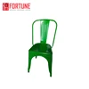 Florida commercial cool colorful restaurant metal chairs green color for sale