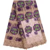 Ghana Kente Wax African Wax Prints Fabric With Cord Chemical Lace Ankara Holland Fabric Textiles For Batik Dashiki 1610