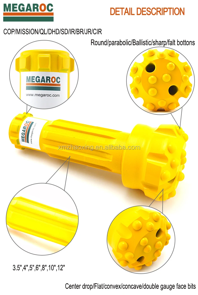 QL 6 inch Dth hammer for drilling 152mm,165mm drill bit.jpg