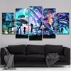 5 Panels Canvas Painting rick and morty poster Wall Art Painting Modern Home Decor Picture For Living Room