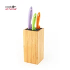 Kitchen Bamboo Wood Universal Knife Block Holder Stand Without Knife