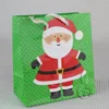 Factory direct sale small Christmas polka dot cartoon yeti design print paper gift bag for teens