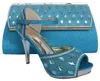 Favorite Design Italian PU Handbags And Matching Shoes Set With Stones Fashion African Shoes And Bags To Match 60156-38
