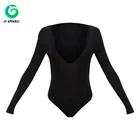 Body Shirt Blouse 2019 new Plunge v neck long sleeve sexy bodysuits for women