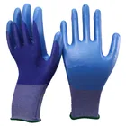 NMSAFETY 18gauge super fit nitrile palm dipped working gloves