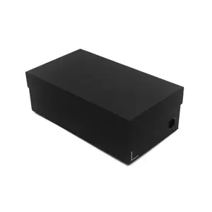 cheap custom print matte black cardboard shoe box wholesale