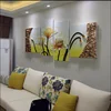 Hot sale canvas Print Painting Pictures Posters Room Decor 4 Panel modern flower wall art poster