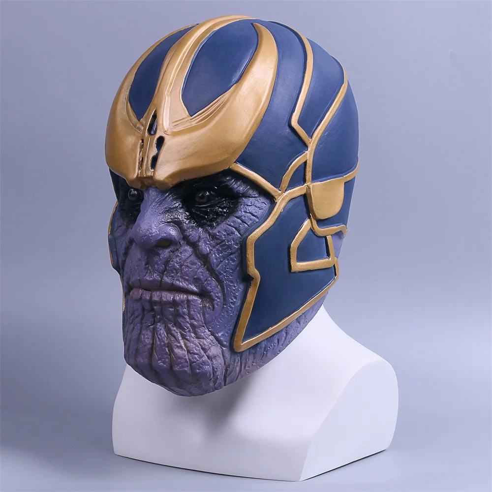 Avengers Infinity War Cosplay Thanos Mask Infinity Gauntlet Thanos Gloves Latex 2