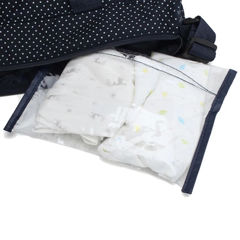 6 PcsSet Baby Diaper Bag Large Maternity Nappy Handbag Multifunction Mummy Travel Baby Care Stroller Tote Shoulder Bags BB6022 (5)