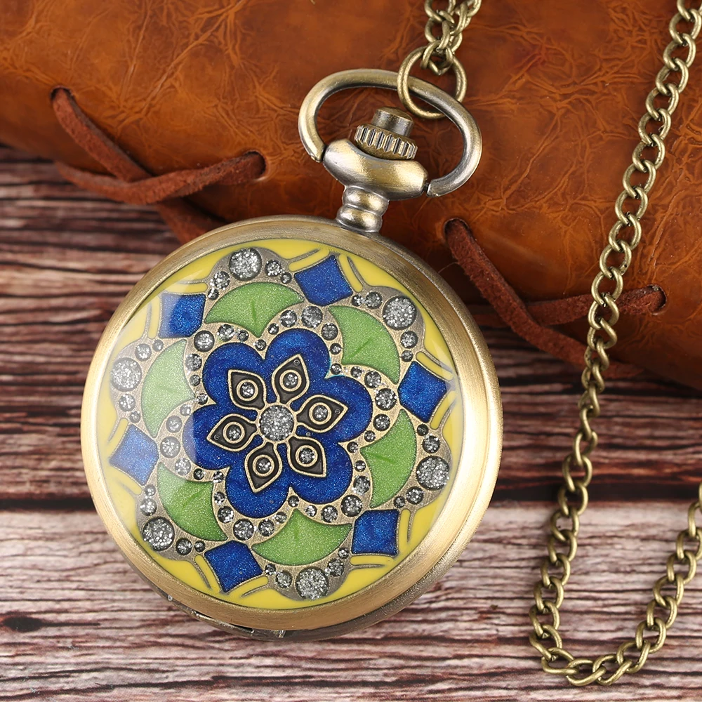 YISUYA Hand Around Full Hunter Pendant Chain Pocket Watch Men Mini Creative Clock Necklace Quartz Christmas Watches Xmas Gift (9)