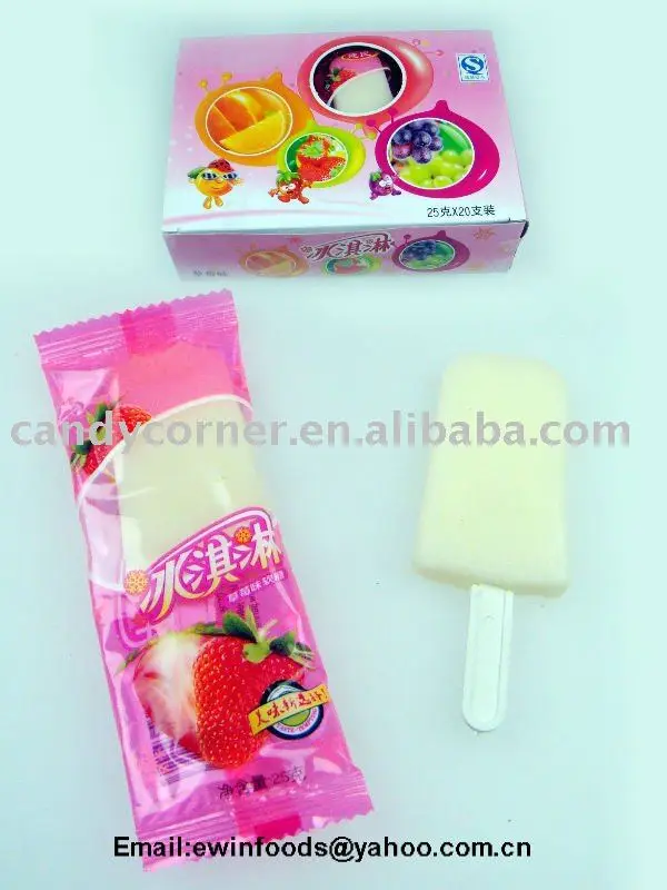 pink ice cream shape sweet soft candy