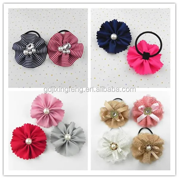 free sample hot sale cotton lovely hair ties