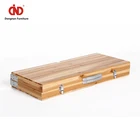 100% Test Trade Assurance Modern Portable Easy Carry Wooden Camping Foldable Folding Table