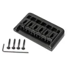 Black Guitar Fixed Bridges Hardtail 6 Strings Screw & Allen Key