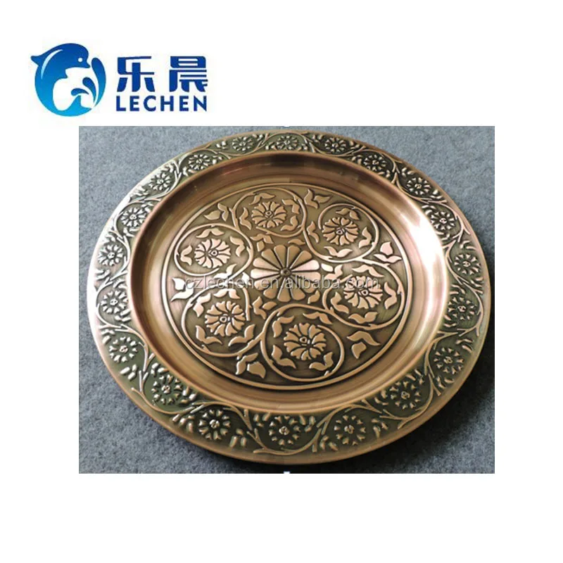 2019 Stainless steel plate tray serving tray, decoration plates, rolling tray for Christmas/ wedding/ party