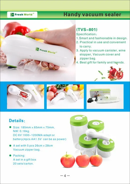 Hand Vacuum Pump & Power Adapter Use Hand Vacuum Pump,Foodsaver