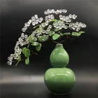 Home decoration green crystal apple tree glass crafts
