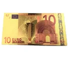 Art Craft New 10 Euro Collectible Security Printing Gold Banknotes
