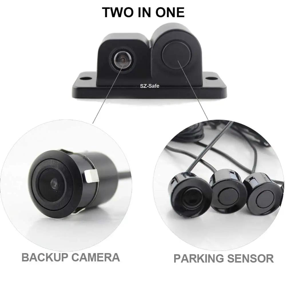 are you looking for one rear view camera and parking sensors?