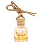 Car perfume wood cover essential oil empty bottle