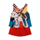 Mudkingdom lovely girls cotton clothing 2pcs sets kids outfits