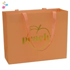 Luxury Design High Quality Clothes Shopping Packaging Charcoal Paper Bag
